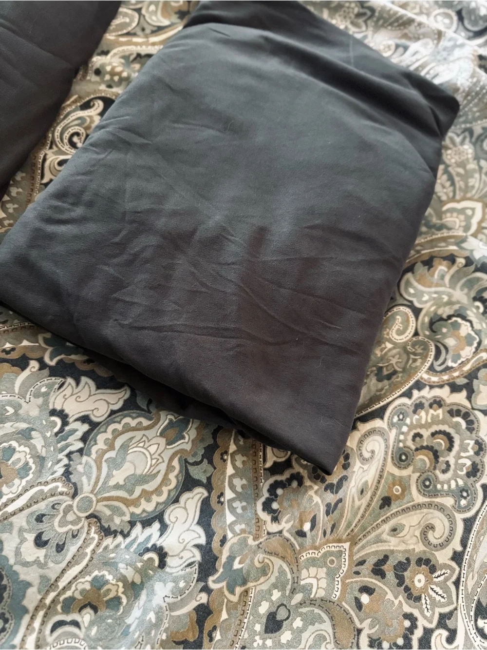 TWIN XL or SPLIT KING Charcoal Grey Fitted Sheet Elastic Corner Bedding